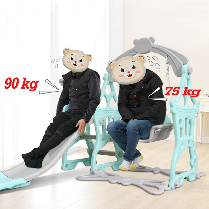 Swing and Slide Set Plastic Playground