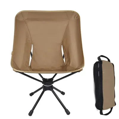 Swivel Camping Chair with Storage Bag