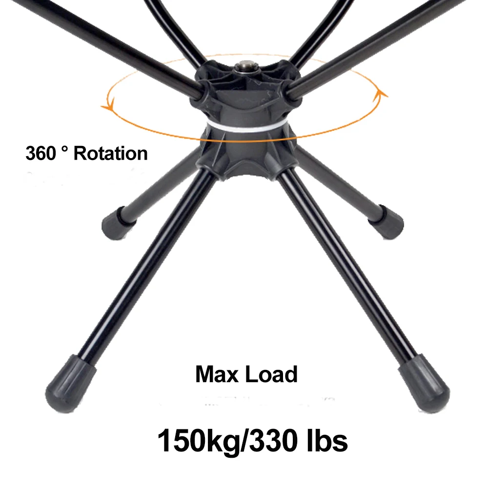 Swivel Camping Chair with Storage Bag