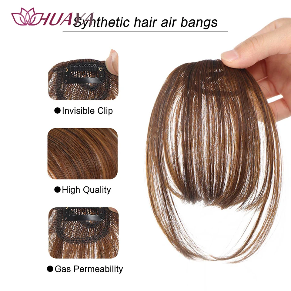 Synthetic Air Bangs Hair Clip-In Extension Front Fringes Hair pieces Air Bangs Fiber Hair Accessorie Invisible Natural Synthetic Air Bangs Hair Clip-In Extension Front Fringes Hair pieces Air Bangs Fiber Hair Accessorie Invisible Natural