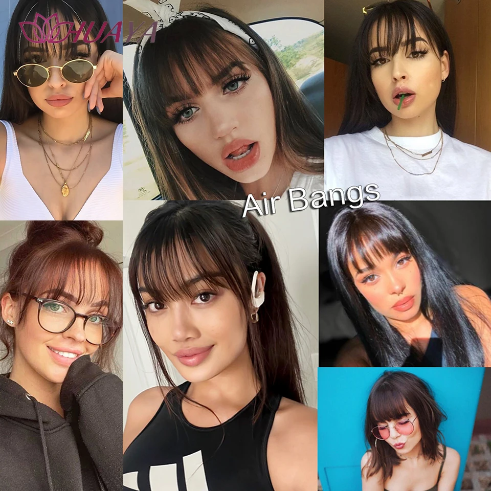 Synthetic Air Bangs Hair Clip-In Extension Front Fringes Hair pieces Air Bangs Fiber Hair Accessorie Invisible Natural Synthetic Air Bangs Hair Clip-In Extension Front Fringes Hair pieces Air Bangs Fiber Hair Accessorie Invisible Natural