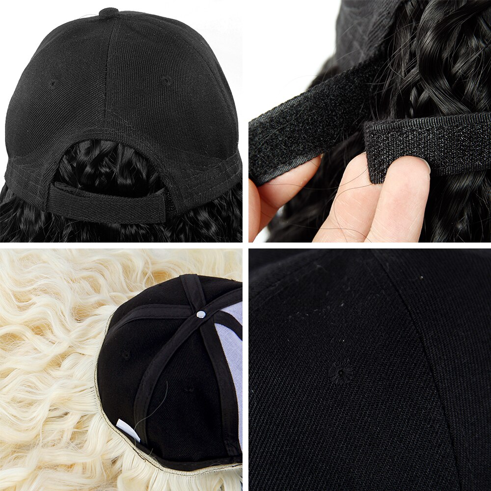 Synthetic Hair Baseball Cap Wig