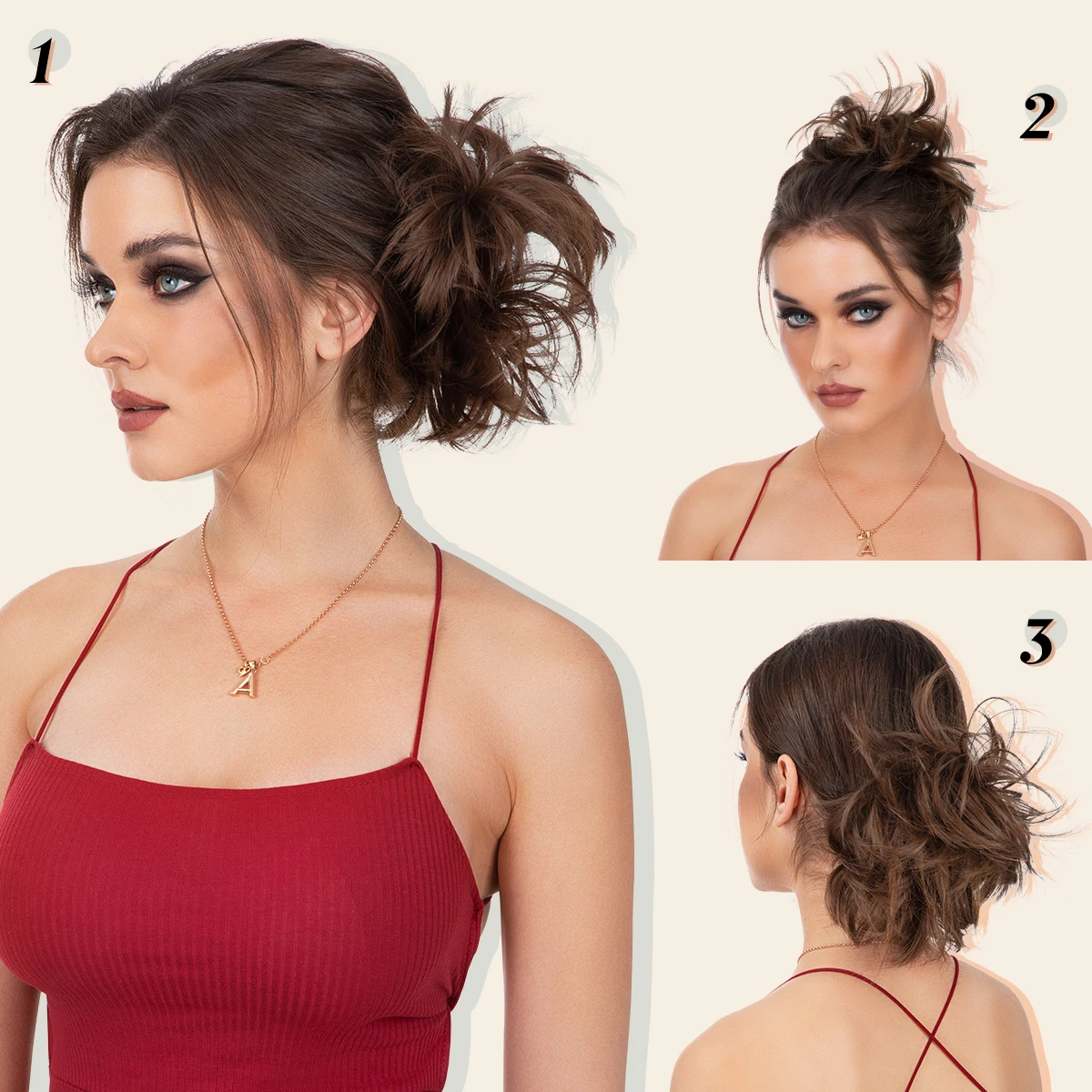 Synthetic Messy Hair Bun Extensions Clip in Hairpieces Curly Hair Chignon Scrunchies Donut Updo Hair Pieces for Women Synthetic Messy Hair Bun Extensions Clip in Hairpieces Curly Hair Chignon Scrunchies Donut Updo Hair Pieces for Women