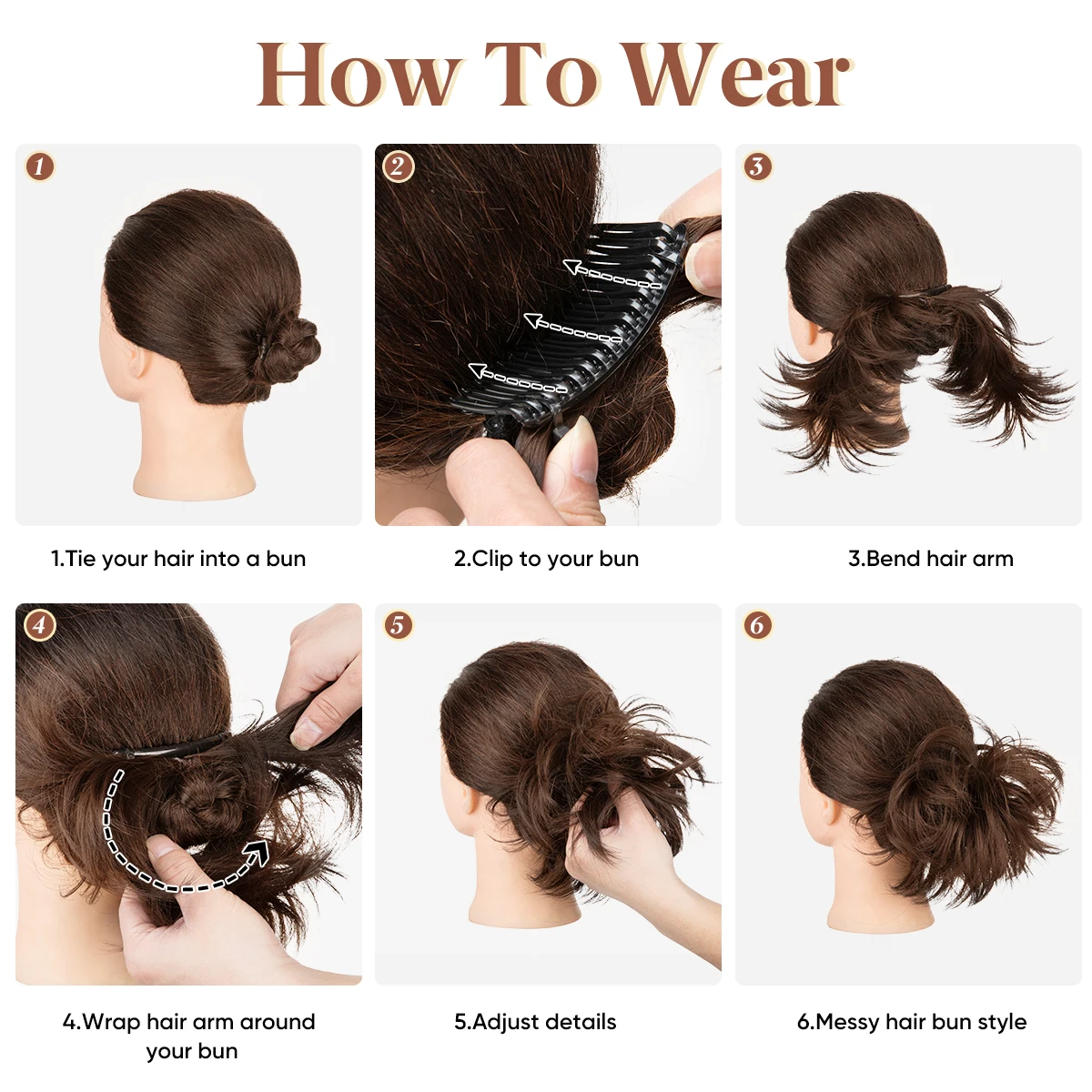 Synthetic Messy Hair Bun Extensions Clip in Hairpieces Curly Hair Chignon Scrunchies Donut Updo Hair Pieces for Women Synthetic Messy Hair Bun Extensions Clip in Hairpieces Curly Hair Chignon Scrunchies Donut Updo Hair Pieces for Women