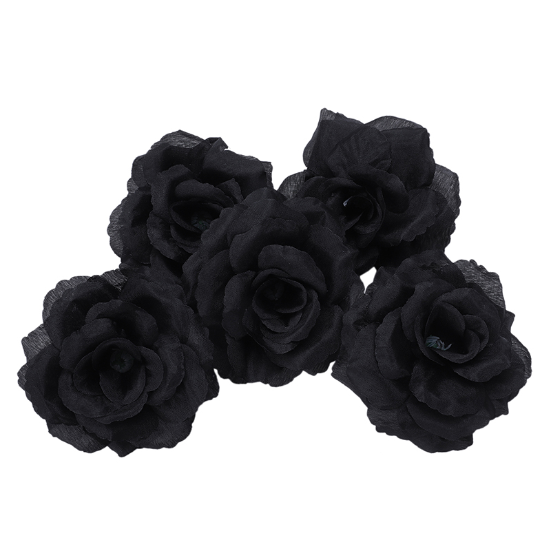Synthetic Silk Fake Black Roses (20pcs) Synthetic Silk Fake Black Roses (20pcs)