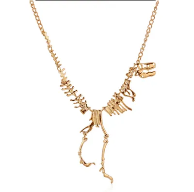 T Rex Skeleton Dinosaur Bone Necklace