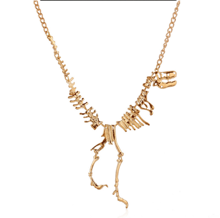 T Rex Skeleton Dinosaur Bone Necklace