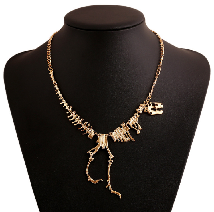 T Rex Skeleton Dinosaur Bone Necklace
