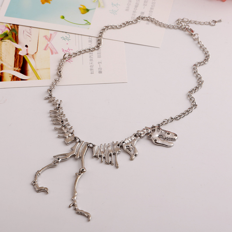 T Rex Skeleton Dinosaur Bone Necklace
