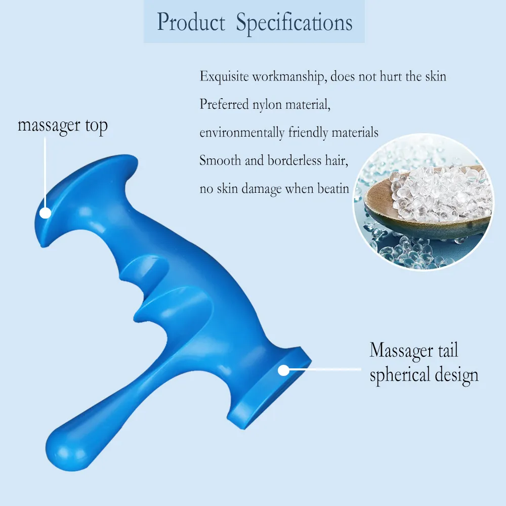 T-shaped Massager Thumb Finger Pressure Press Trigger Point Manual Physiotherapy Tools Full Body Deep Tissue Relax Pain
