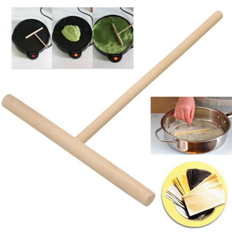 T Shaped Wooden Crepe Spreader Tool (2 pcs) T Shaped Wooden Crepe Spreader Tool (2 pcs)