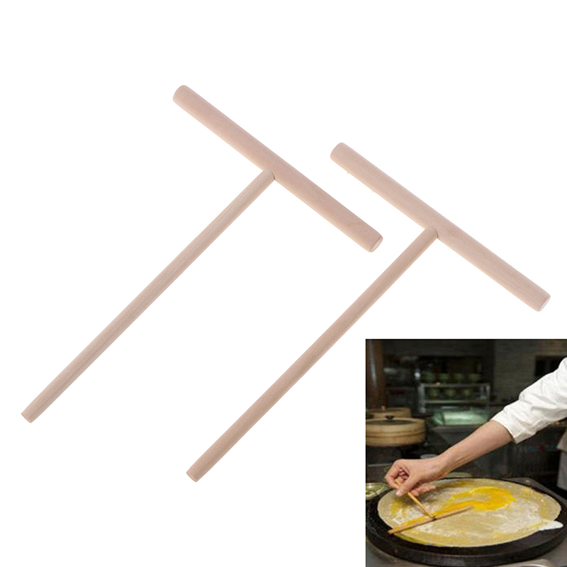 T Shaped Wooden Crepe Spreader Tool (2 pcs) T Shaped Wooden Crepe Spreader Tool (2 pcs)