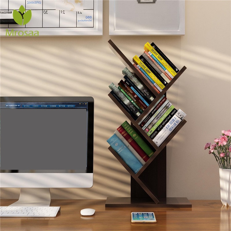 Table Bookshelf Wooden Rack Table Bookshelf Wooden Rack