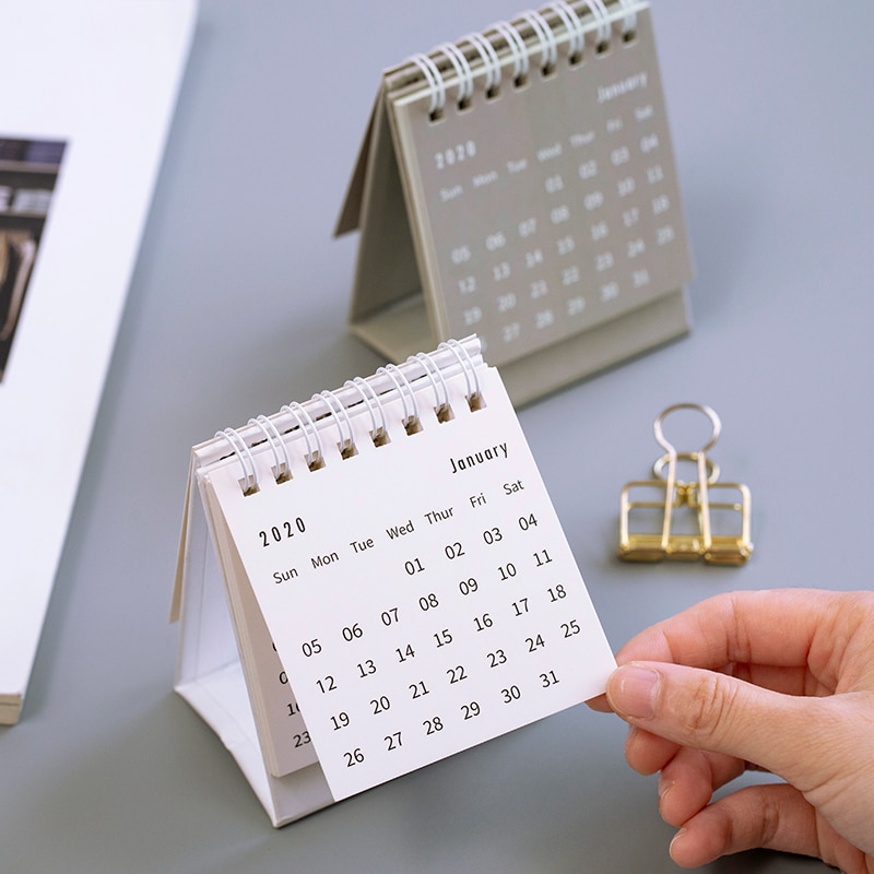 Table Calendar For The Year 2020