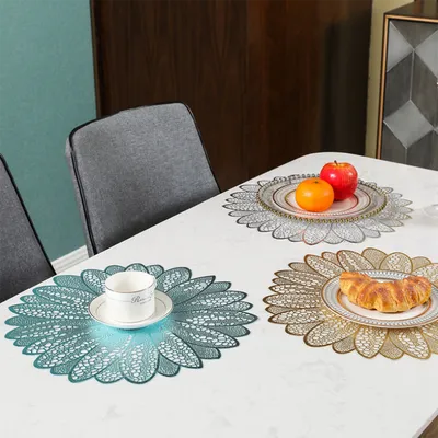 Table Flower Placemats Set (6 Pcs) Table Flower Placemats Set (6 Pcs)