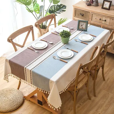 Table Linens Cloth With Tassels
