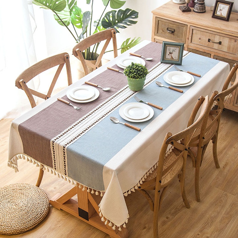 Table Linens Cloth With Tassels
