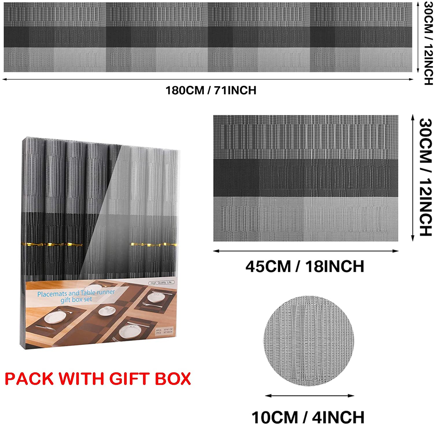 Table Runner and Placemat Set (13 pcs)