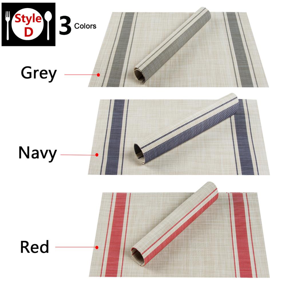 Table Setting PVC Placemats Set
