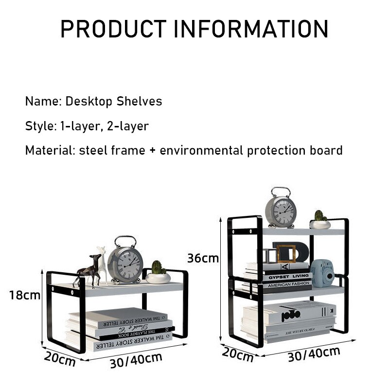 Tabletop Shelf Organizer Rack