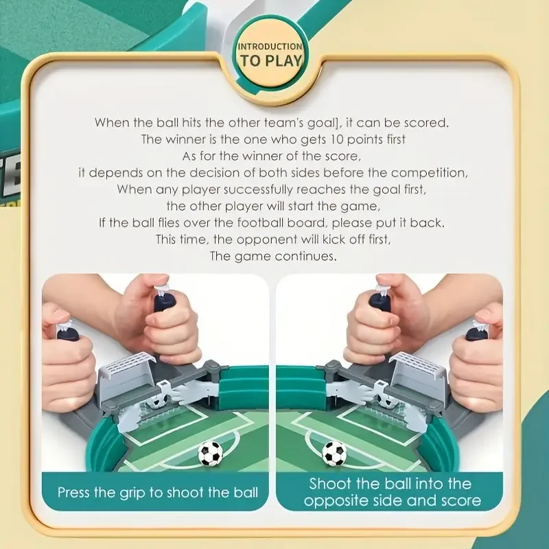 Tabletop Soccer Game for Two Players