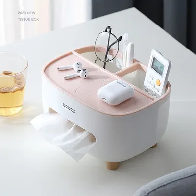 Tabletop Tissue Box Organizer