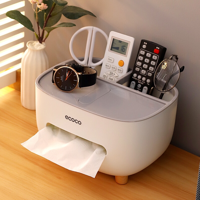 Tabletop Tissue Box Organizer