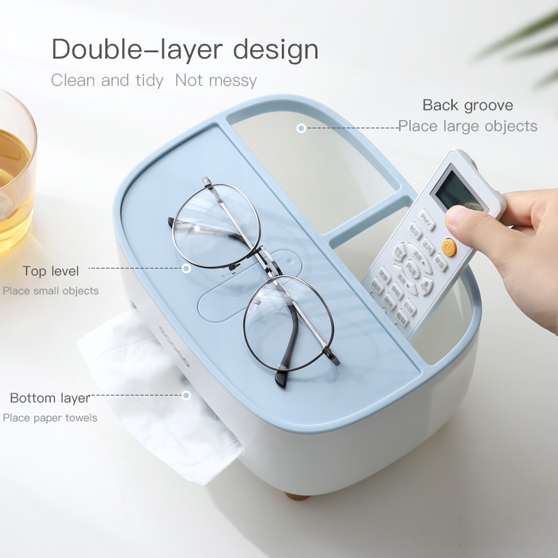 Tabletop Tissue Box Organizer