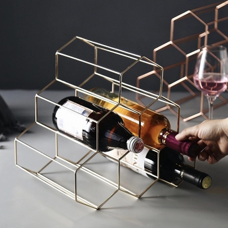 Tabletop Wine Rack Honeycomb Design Tabletop Wine Rack Honeycomb Design