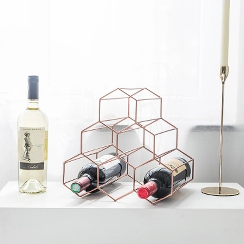 Tabletop Wine Rack Honeycomb Design Tabletop Wine Rack Honeycomb Design
