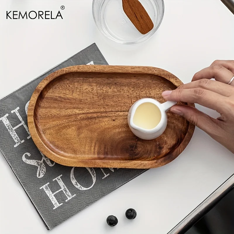 Tableware Solid Wood Round Dessert Plate Japanese-style Wooden Tray Snack Plate Dried Fruit Plate Wooden Plate Tableware Solid Wood Round Dessert Plate Japanese-style Wooden Tray Snack Plate Dried Fruit Plate Wooden Plate