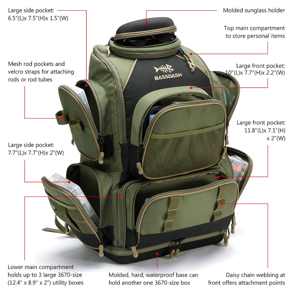 Tackle Backpack Multi-Pocket Bag Tackle Backpack Multi-Pocket Bag