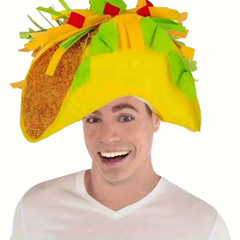 Taco Sombrero Hat, French Taco Hat, Foods Theme Costume Hat For Newyear Valentine Halloween, Costume Prop, Cosplay