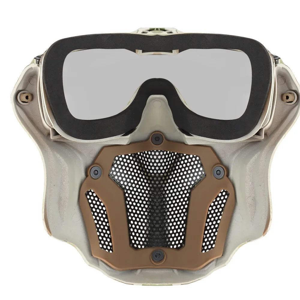 Tactical Airsoft Paintball Face Mask With Fan Breathable Anti-fog Full Face Mask Hunting Shooting Militar Protective Tactical Airsoft Paintball Face Mask With Fan Breathable Anti-fog Full Face Mask Hunting Shooting Militar Protective