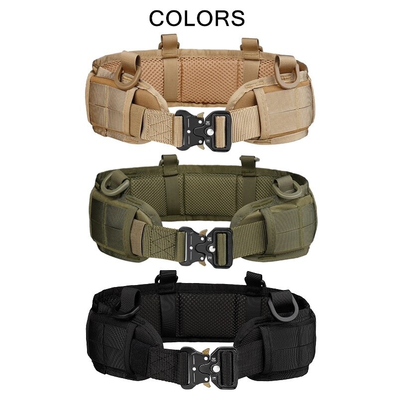 Tactical Battle Belt Military Airsoft Waist Band Adjustable Quick Release Buckle Outdoor Hunting Thickened Widened Tactical Battle Belt Military Airsoft Waist Band Adjustable Quick Release Buckle Outdoor Hunting Thickened Widened
