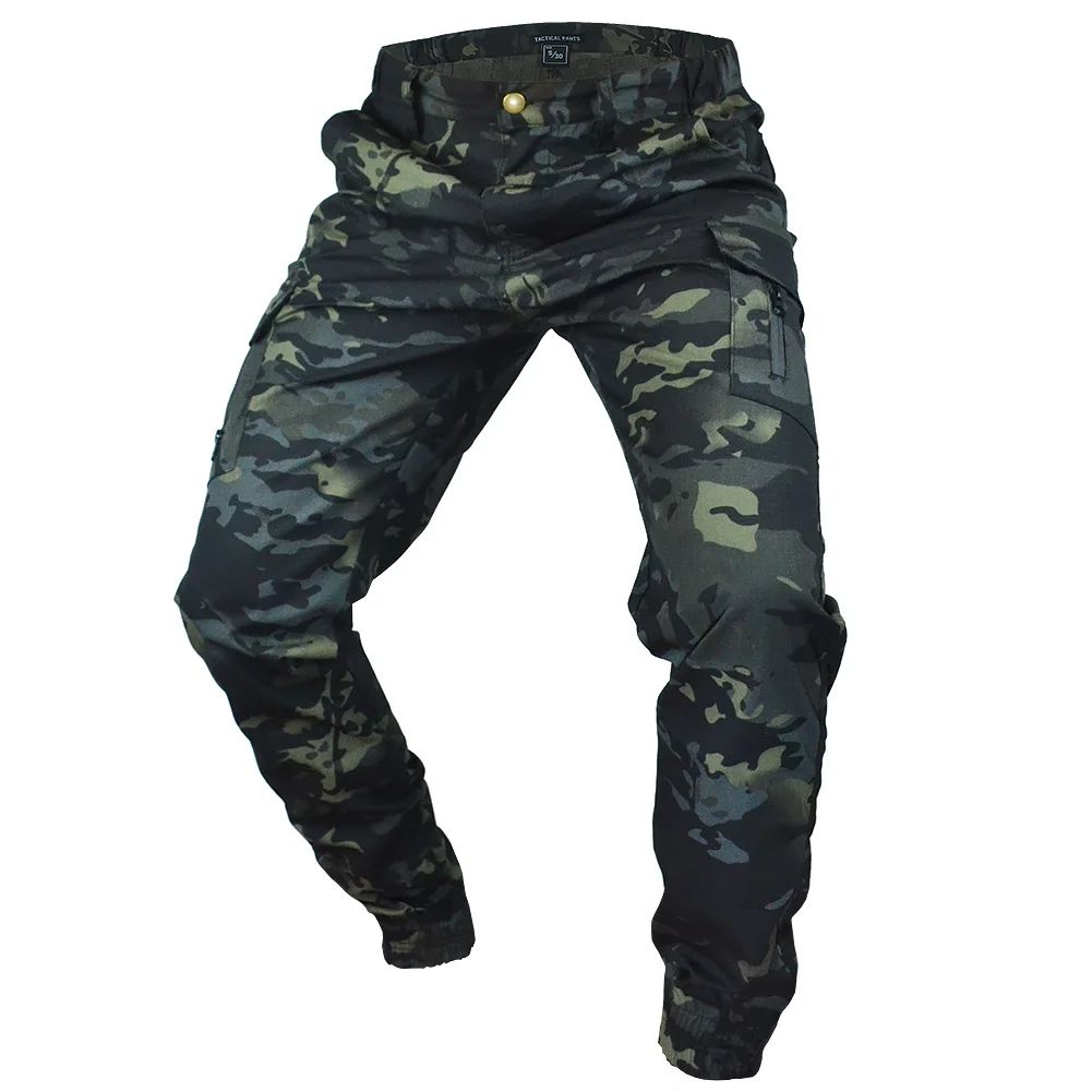 Tactical Camouflage Joggers Outdoor Ripstop Cargo Pants Working Clothing Hiking Hunting Combat Trousers Men's Streetwear