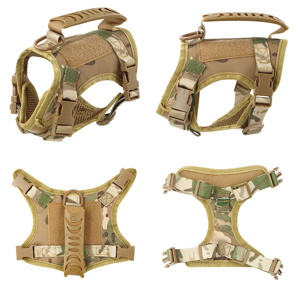 Tactical Cat Harness Vest Leash For Small Dog Adjustable Kitten K9 Vest With Patch For Military Service Dog Working