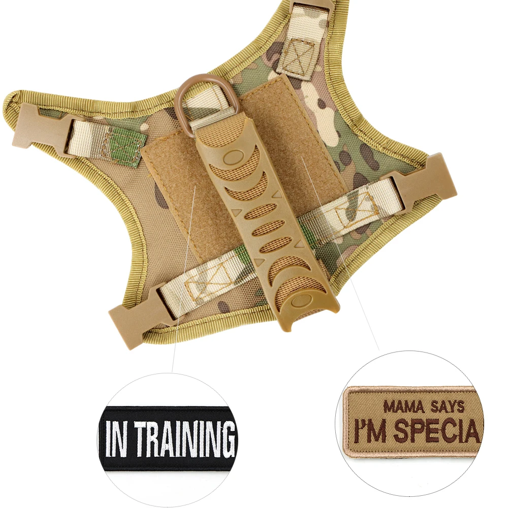 Tactical Cat Harness Vest Leash For Small Dog Adjustable Kitten K9 Vest With Patch For Military Service Dog Working