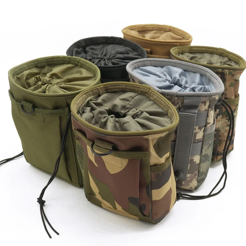 Tactical Dump Drop Pouch Magazine Pouch Molle Hunting Airsoft Gun Accessories Sundries Pouch Protable Molle Recovery