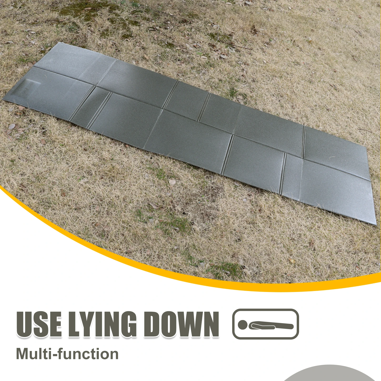 Tactical Foldable Sleeping Mat Waterproof Folding Flat Thick Mechanic Pad Kneeling Mat for Garage Picnicking Camping