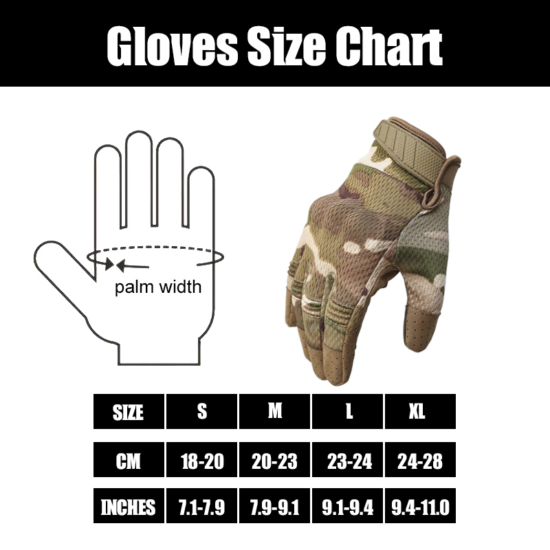 Tactical Full Finger Riding Gloves for Men