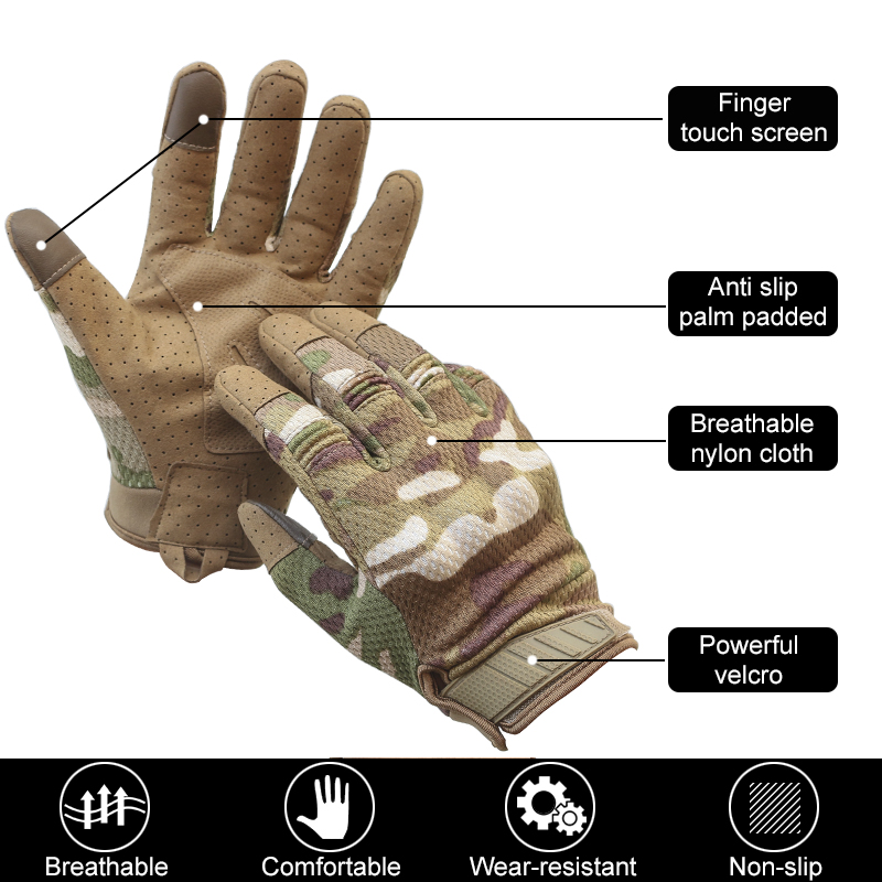 Tactical Full Finger Riding Gloves for Men