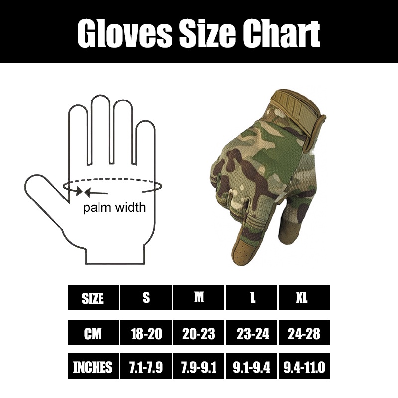 Tactical Full Finger Riding Gloves for Men