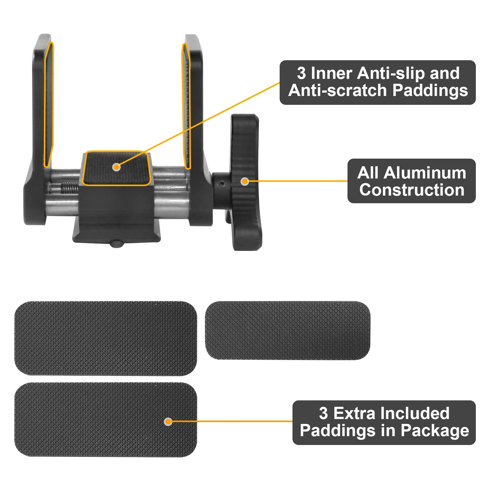Tactical Gun Rifle Clamp Shooting Tripod Rest Aluminum Shooting Stick Mount Head for Hunting Shooting Target Practice Tactical Gun Rifle Clamp Shooting Tripod Rest Aluminum Shooting Stick Mount Head for Hunting Shooting Target Practice