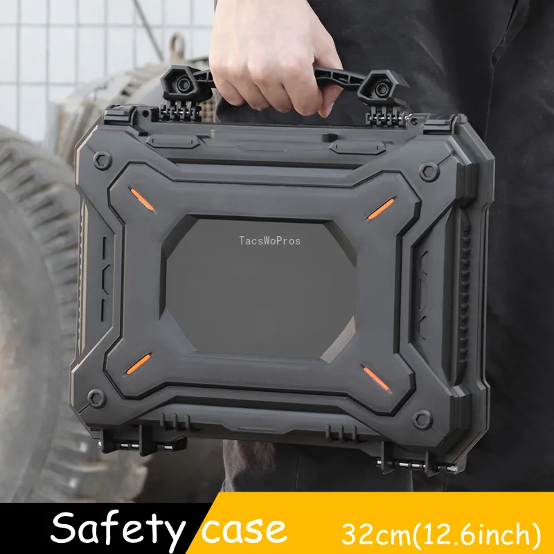 Tactical Gun Safety Carry Case Waterproof Shooting Tools Suitcase Military Pistol Safety Storage Hard Shell Box with
