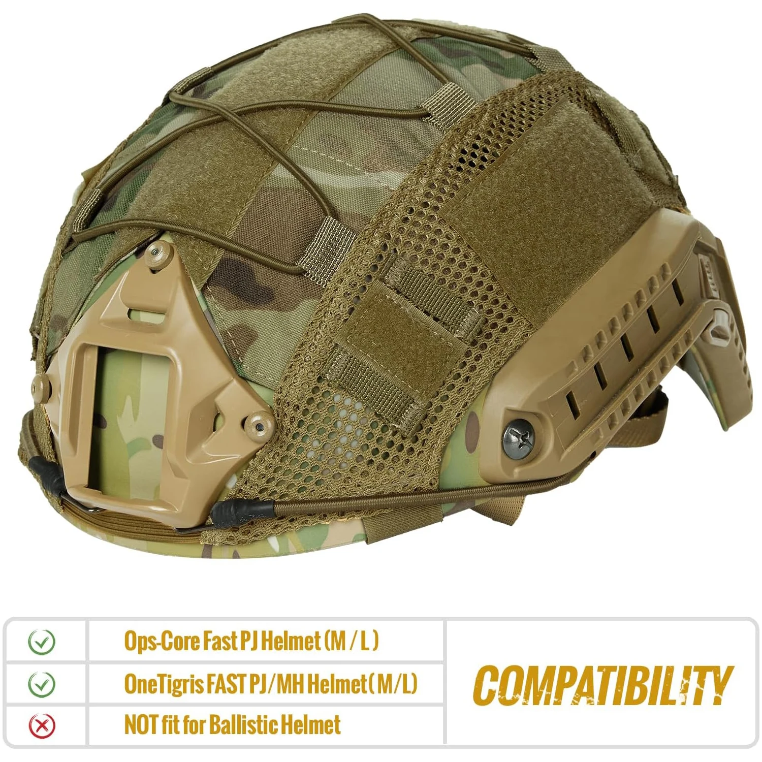 Tactical Helmet Cover Cloth Camo Headwear for Ops-Core Fast Helmets Airsoft Paintball Military Helmet with Elastic Cord Tactical Helmet Cover Cloth Camo Headwear for Ops-Core Fast Helmets Airsoft Paintball Military Helmet with Elastic Cord