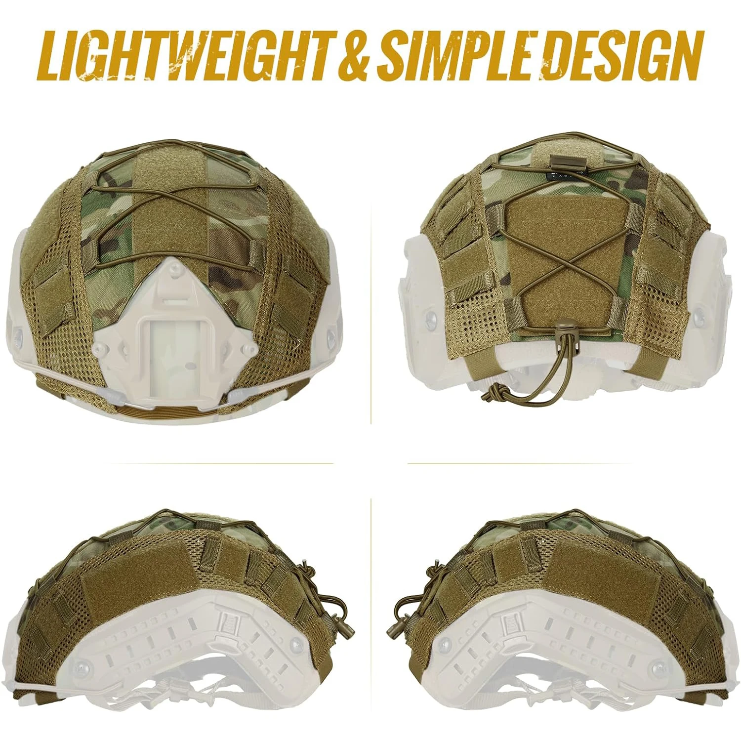 Tactical Helmet Cover Cloth Camo Headwear for Ops-Core Fast Helmets Airsoft Paintball Military Helmet with Elastic Cord Tactical Helmet Cover Cloth Camo Headwear for Ops-Core Fast Helmets Airsoft Paintball Military Helmet with Elastic Cord