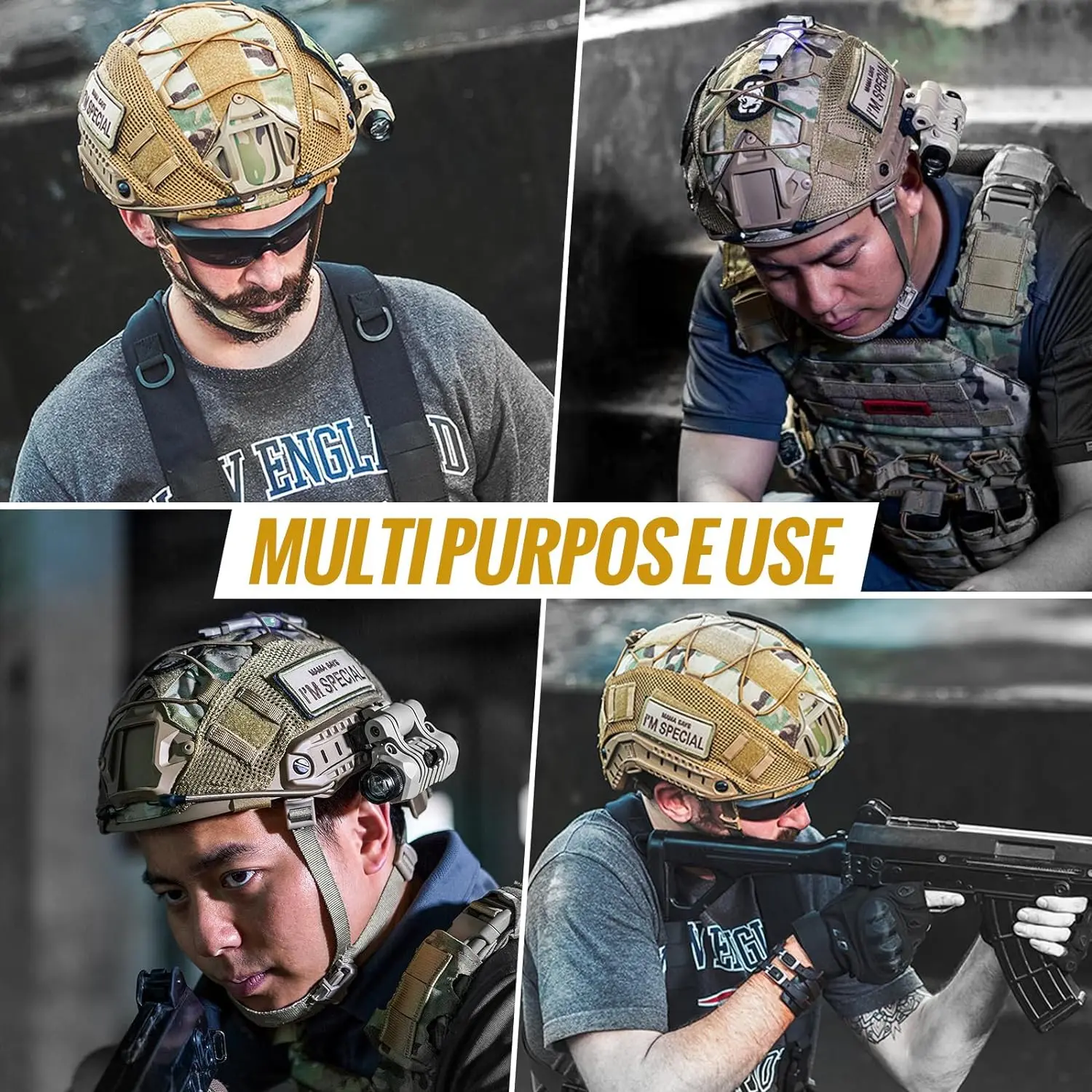 Tactical Helmet Cover Cloth Camo Headwear for Ops-Core Fast Helmets Airsoft Paintball Military Helmet with Elastic Cord Tactical Helmet Cover Cloth Camo Headwear for Ops-Core Fast Helmets Airsoft Paintball Military Helmet with Elastic Cord