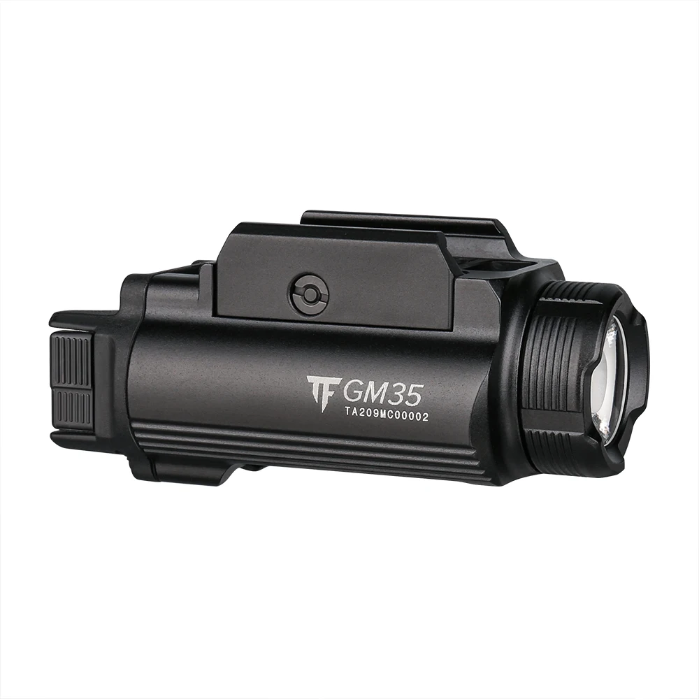 Tactical LED Flashlights Weapon Mini Pistol Lights 1350Lumens USB Rechargeable Quick Release Handgun 1913/GL Rail