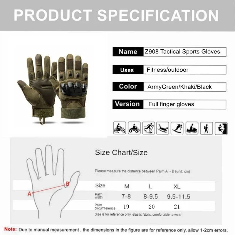 Tactical Military Gloves Shooting Gloves Touch Design Fitness Protection Sports Motorcycle Hunting Full Finger Walking Tactical Military Gloves Shooting Gloves Touch Design Fitness Protection Sports Motorcycle Hunting Full Finger Walking